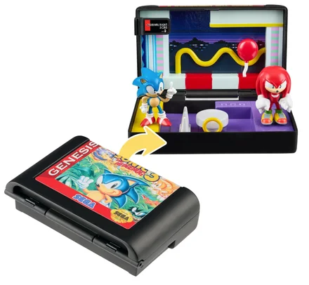 Sonic The Hedgehog 3 Diorama Playset – Cartucho colecionável SEGA Genesis