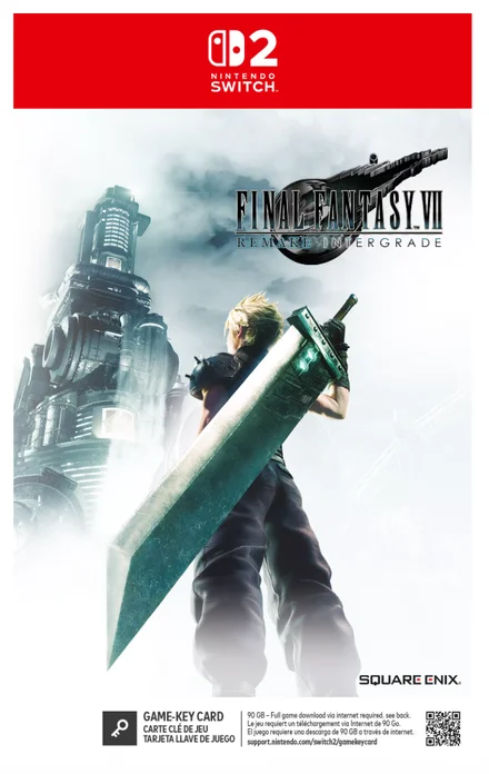 FINAL FANTASY VII REMAKE INTERGRADE (cartão de chave de jogo) - Nintendo Switch 2