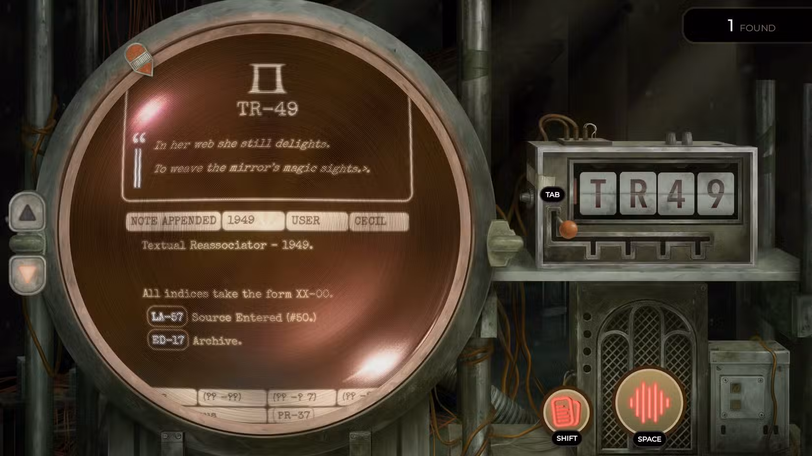 Um computador está ligado no TR-49.