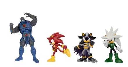 DC x Sonic o Ouriço 5" Figura de ação Multipack Potência vs Velocidade