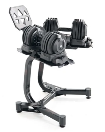 Halteres ajustáveis ​​​​Echelon Strength com suporte