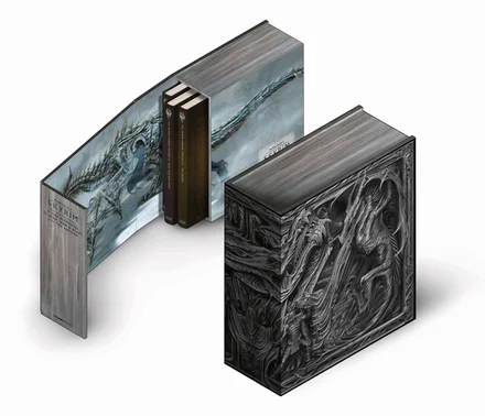 A Biblioteca Skyrim - Volumes I, II e III (Conjunto de caixas)