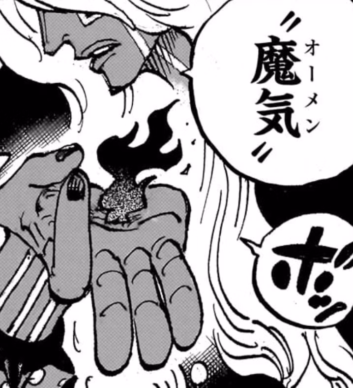 Imu usa presságio ou maki em One Piece capítulo 1180