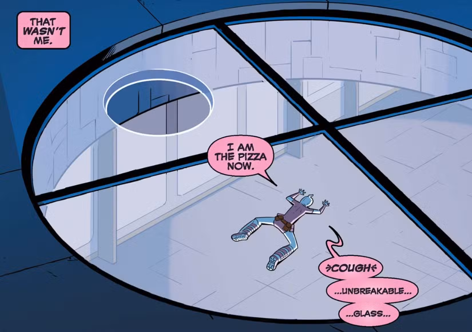 Marvel Comics Inacreditável Gwenpool 1, Gwenpool cai de cara em um teto de vidro