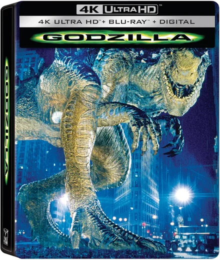 Godzilla (1998) SteelBook do 25º aniversário - 4K + Blu-ray + Digital