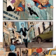 Ghost Spider e Supergirl confrontando o vilão Livewire em uma página exclusiva do crossover Homem-Aranha Superman da Marvel