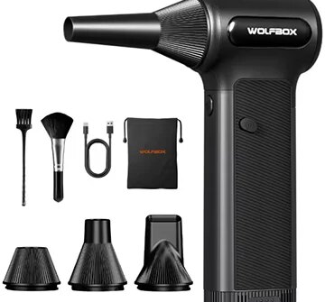 Os espanadores de ar elétricos sem fio Wolfbox altamente avaliados começam em US $ 25, enviados apenas no AliExpress