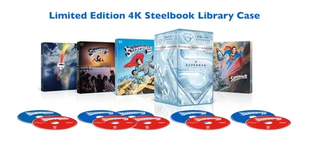 Coleção de 5 filmes do Superman - Exclusivo da Amazon (4K Ultra HD Steelbooks + Blu-ray + Digital)