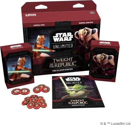 Asmodee Star Wars: Conjunto inicial ilimitado de TCG Crepúsculo da República