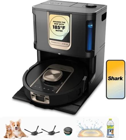 Combinação de aspirador e esfregão Shark PowerDetect ThermaCharged Robot