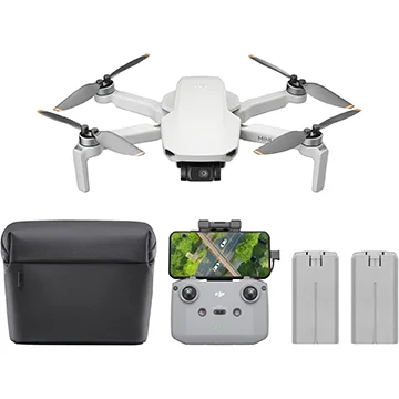 Câmera drone DJI Mini 4K Quadcopter com 2 baterias
