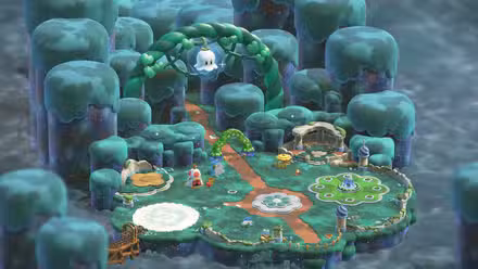 A view of part of Bellabel Park in Super Mario Bros. Wonder