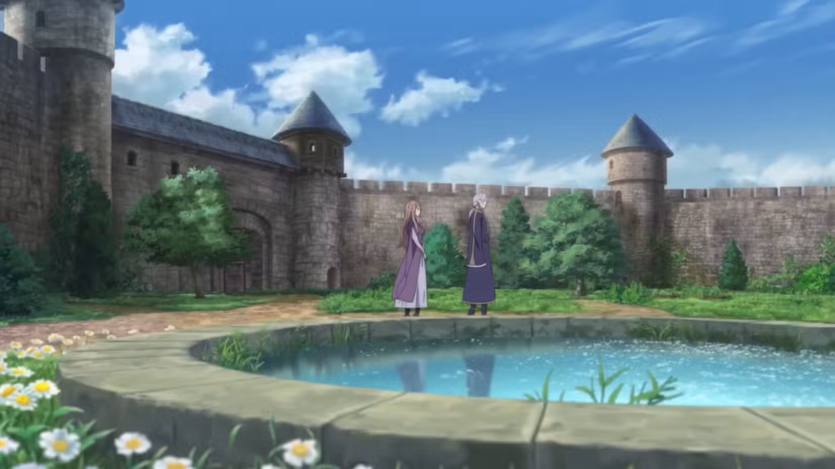 Filmado de Release That Witch apresentando Roland e Anna em seu jardim depois que ele salvou a vida dela. 