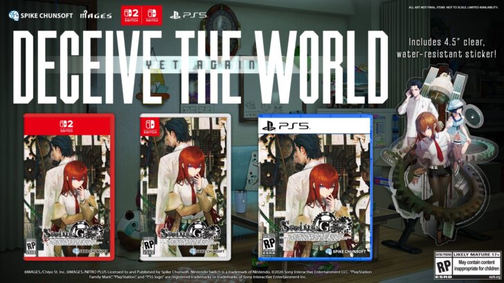 STEINS;GATE RE:BOOT chega ao Ocidente em agosto para Xbox Series e PC; PS5, Switch 2 e outras versões em outubro