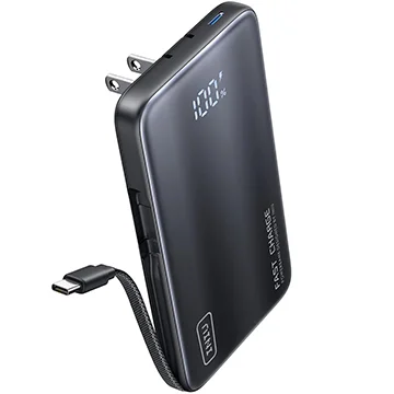 Iniu 10,000mAh 45W Power Bank With AC Plug and USB Cable