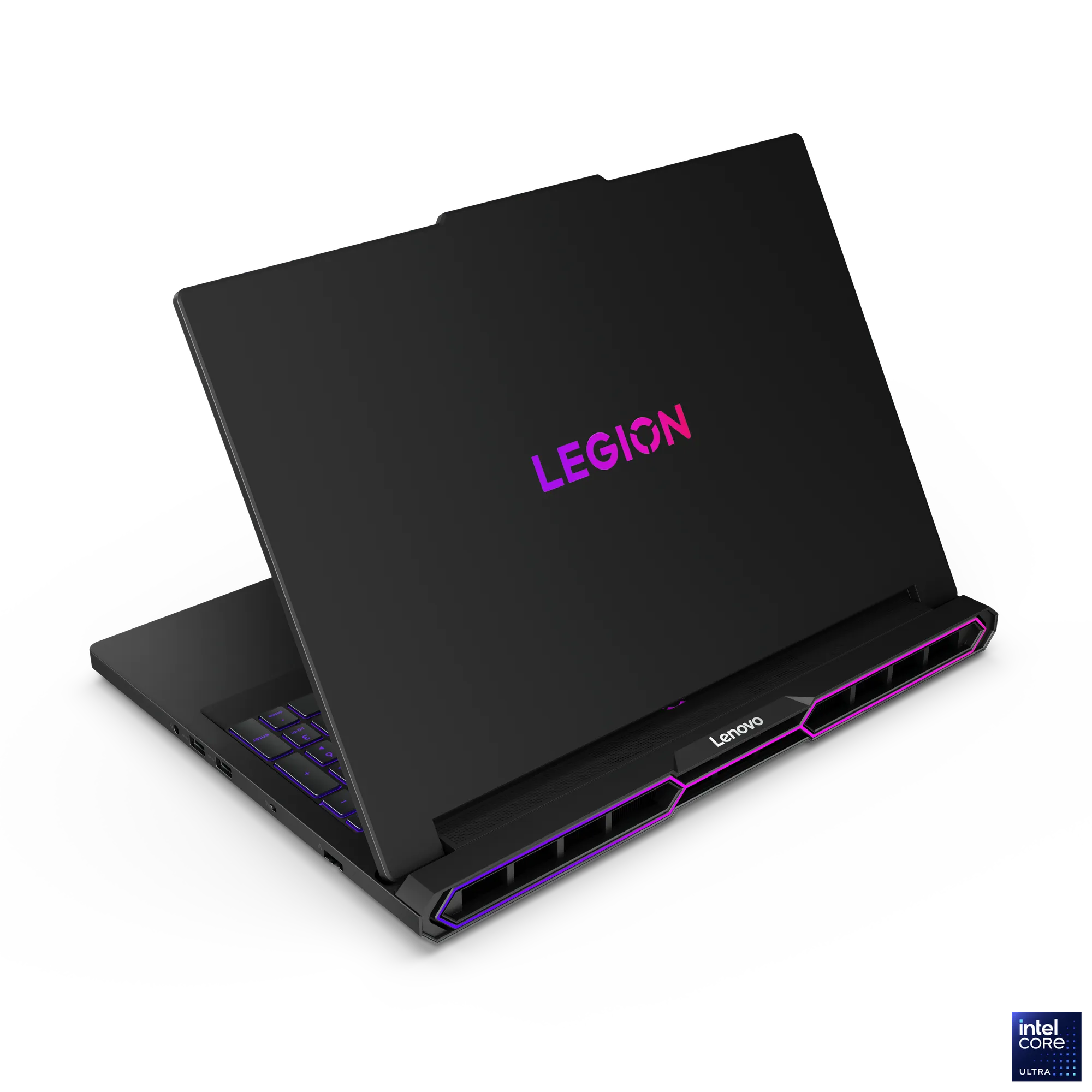 The laptop with two “Legions” printed on its back.