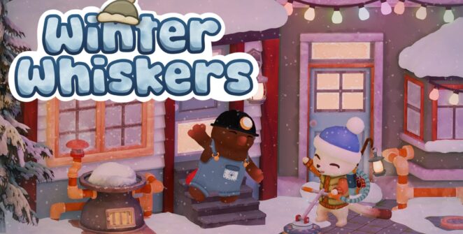 Winter Whiskers: simulador relaxante de aspirar neve chega ao PC em 2026