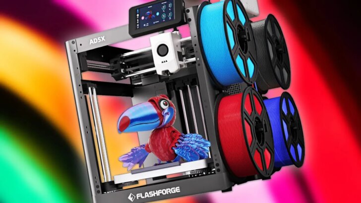 FlashForge AD5X: impressora 3D com impressão multicolorida tem preço recorde de US$ 218 no AliExpress