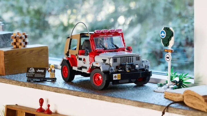 LEGO lança Jeep Wrangler de Jurassic Park com 1.924 peças e 10 horas de montagem
