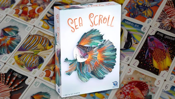 Sea Scroll: jogo de cartas subverte fórmula de Flip 7 com coleta de peixes e pontuação que pode punir quem não lidera