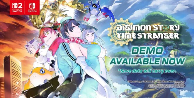 Demo de Digimon Story: Time Stranger já está disponível para Switch 2 e Switch