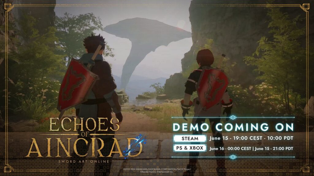 Demo de Echoes of Aincrad: Sword Art Online chega em junho para PC, PS5 e Xbox Series