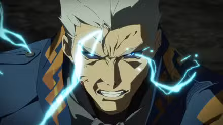 Electricity crackles around Vergil