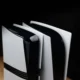The PS5 Pro and the original PS5 next to each other.