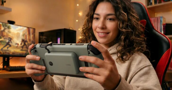 Belkin lança grip para Joy-Con do Switch 2 que também carrega o console