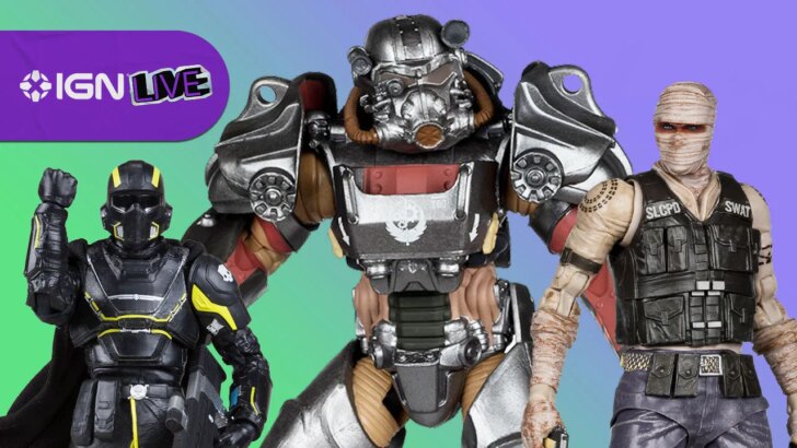 Todd McFarlane mostra novas figuras de Fallout e Helldivers 2 na IGN Live