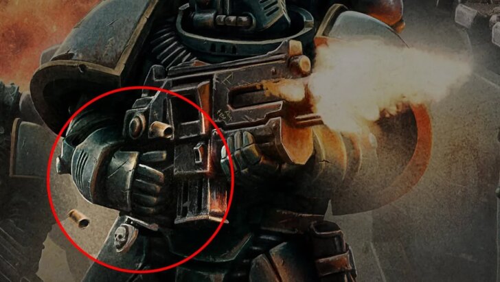 Marine Espacial com dedo extra em arte oficial de Warhammer: Games Workshop nega uso de IA e explica erro