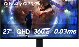 Samsung 27” Odyssey OLED G6 (G60SD) Gaming Monitor QHD 360Hz
