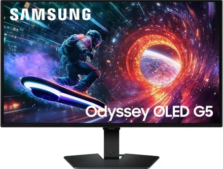 Samsung 27” Odyssey OLED G5 (G50SF) QHD 180Hz Gaming Monitor, 180Hz