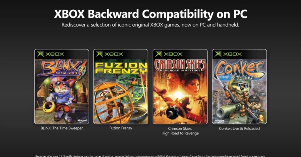 Microsoft traz jogos clássicos do Xbox original para o PC com suporte a 4K e conquistas