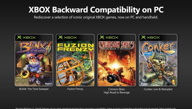 Microsoft traz jogos clássicos do Xbox original para o PC com suporte a 4K e conquistas