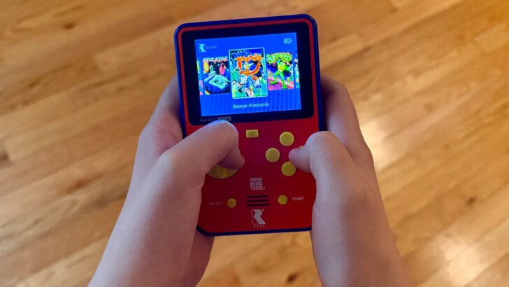 HyperMegaTech Super Pocket Rare Edition: portátil com 14 jogos clássicos da Rare e suporte a cartuchos Evercade