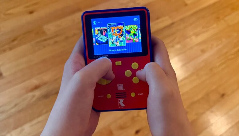 HyperMegaTech Super Pocket Rare Edition: portátil com 14 jogos clássicos da Rare e suporte a cartuchos Evercade