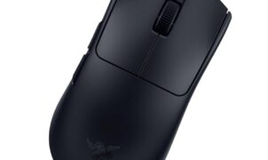 A Razer Viper V4 Pro gaming mouse.