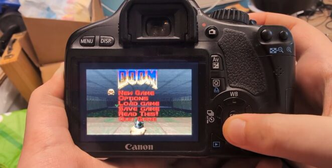 Fotógrafo? Não, caçador de demônios: entusiasta roda Doom em câmera Canon DSLR