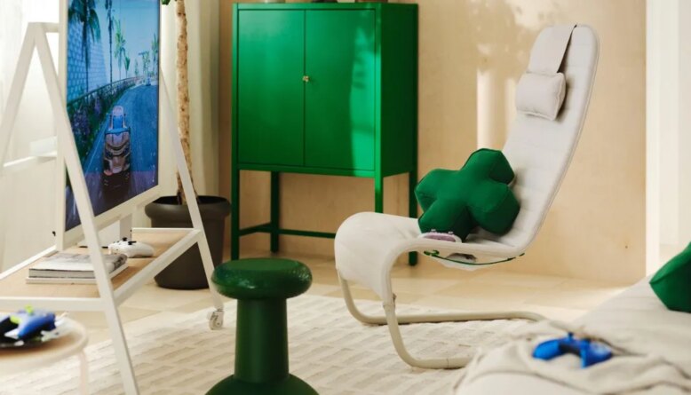 Ikea lança linha de móveis gamer com Xbox e inclui banco inspirado no thumbstick