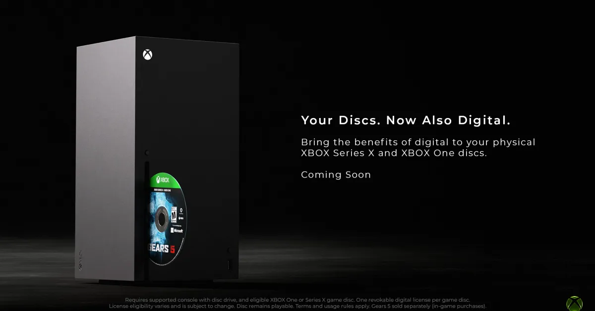 Xbox anuncia recurso que transforma seus jogos físicos em digitais