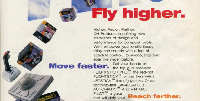 CH Products FlightStick Pro ad from PC Gamer magazine