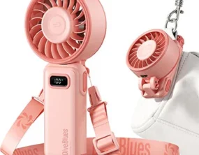 DiveBlues Portable Turbo Fan (Pink)