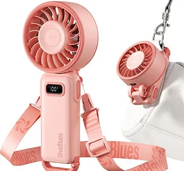 DiveBlues Portable Turbo Fan (Pink)