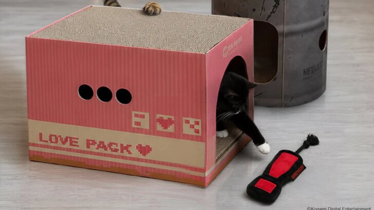 Konami anuncia linha de brinquedos de Metal Gear para gatos em parceria com gato famoso