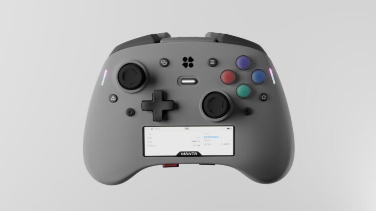 Genki Manta: controle pro com tela de 2,79 polegadas e sistema operacional próprio chega ao Kickstarter