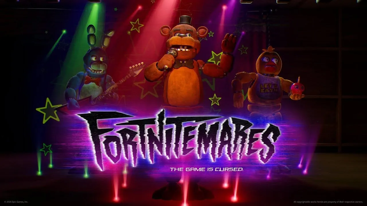 Crossover de FNAF em Fortnite vira anúncio mais curtido da história do jogo