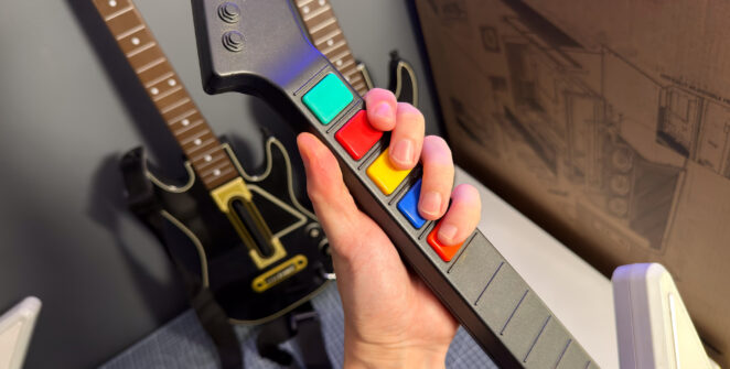 The X-Plorer controller that came bundled with Guitar Hero II on Xbox 360.