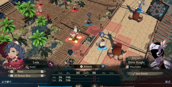 A screenshot from the video game Fire Emblem: Fortune’s Weave.