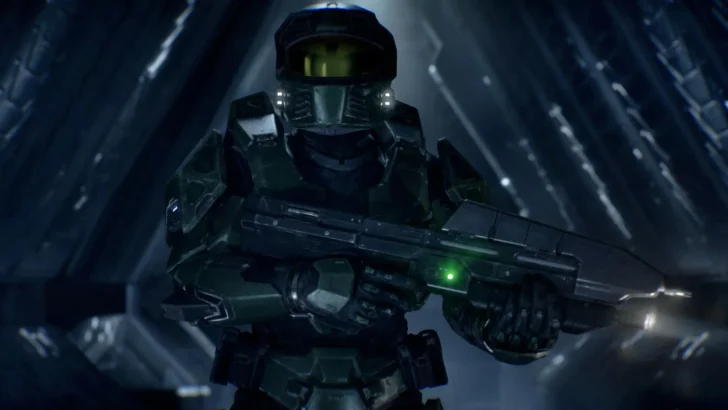 A screenshot from the video game Halo: Campaign Evolved.